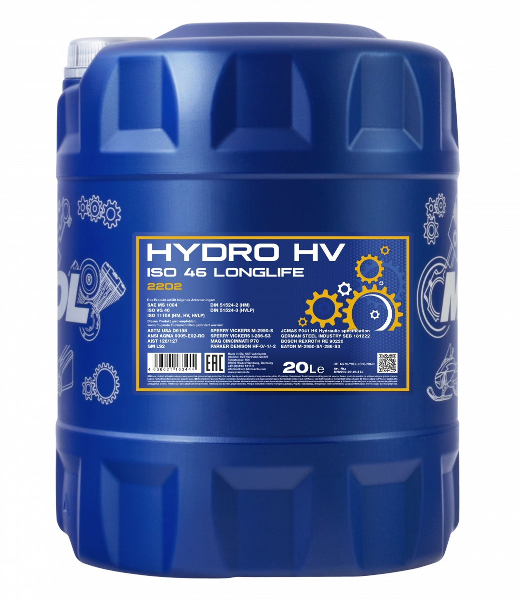 MANNOL Hydro HV ISO 46 Longlife 2202 – Image 5