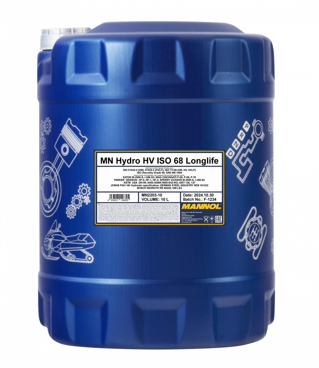 MANNOL Hydro HV ISO 68 Longlife 2203 – Image 6