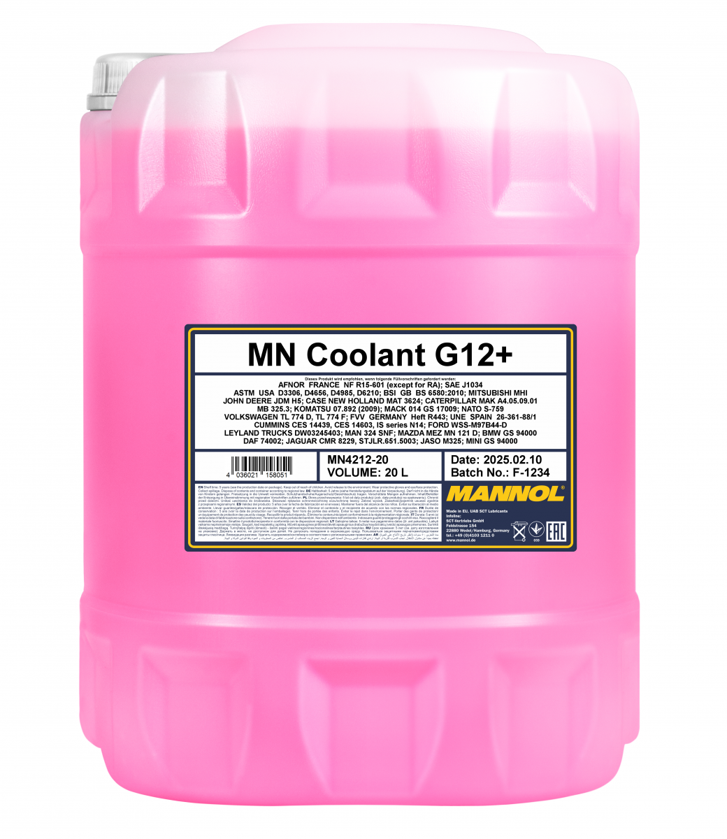 MANNOL Coolant G12+ 4212 – Image 2
