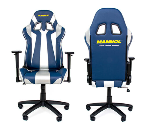 MANNOL Office Chair (silver/blue) 1414